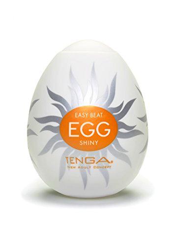 Tenga Huevo Shiny, Funda Masturbadora, 4.9 x 6.1 x 4.9 cm