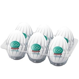 TENGA Huevo Masturbador Thunder Huevera, 6 Uds, Blanco