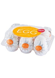 Tenga Egg Shiny Masturbador Masculino - Paquete de 6 x 53 gr