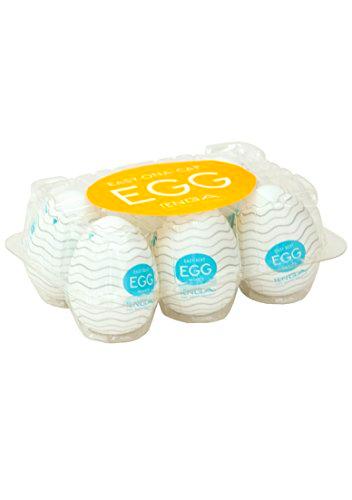 Tenga Egg Wavy Masturbador Masculino - Paquete de 6 x 47 gr